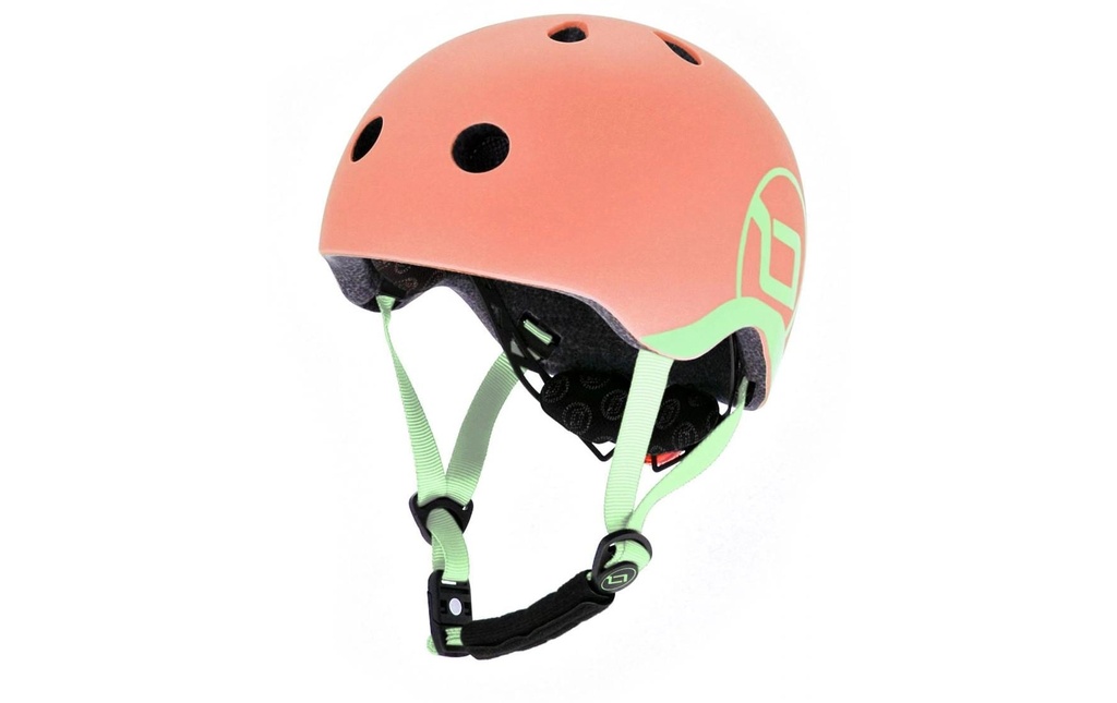 Scoot and Ride Casque pour enfants Peach Orange/Vert, XXS-S