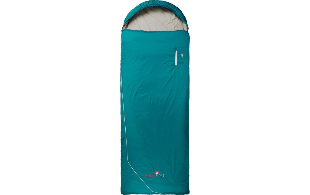 Grüezi Bag Sac de couchage Laine Camp Comfort 4 °C L 185 cm, turquoise