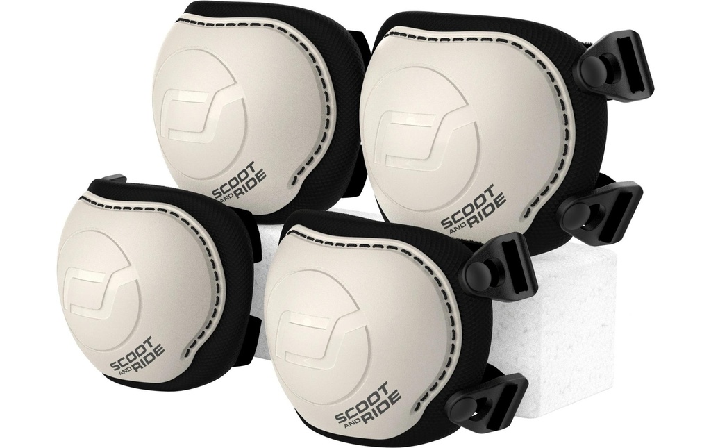 Scoot and Ride Genouillères & coudières Set S Ash