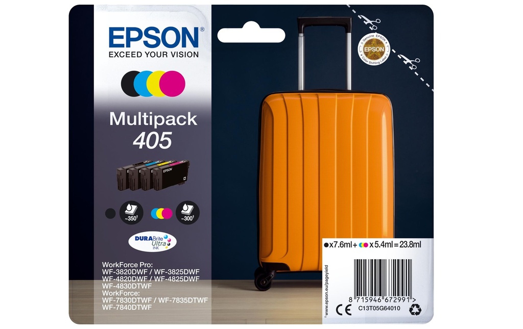 EPSON Epson cartouche 405 bcmy (4 pces)