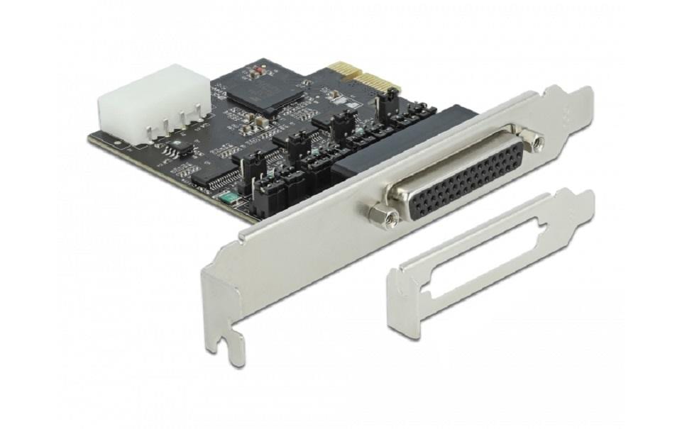 Delock Carte PCI Express 89895 4x RS-232 avec alimentation électrique