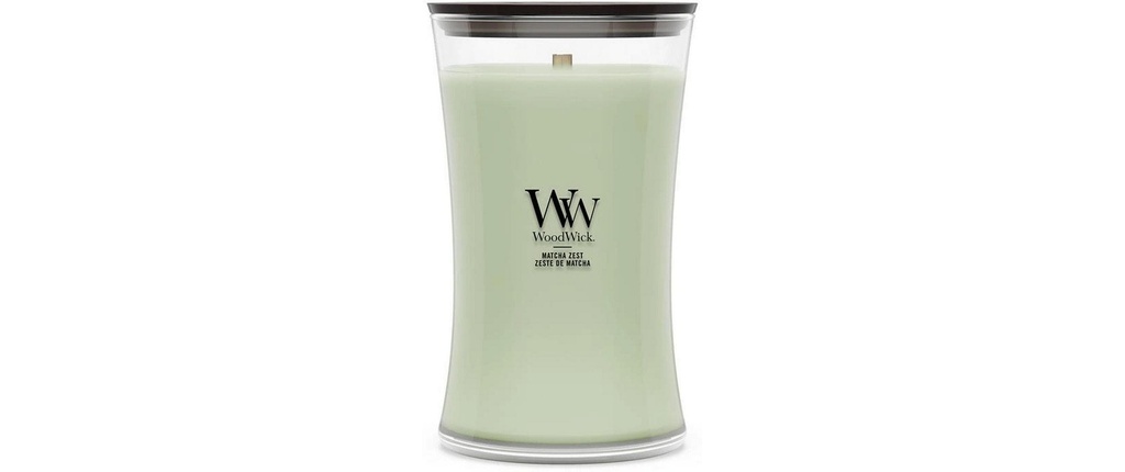 Woodwick Bougie parfumée Matcha Zest Large Jar