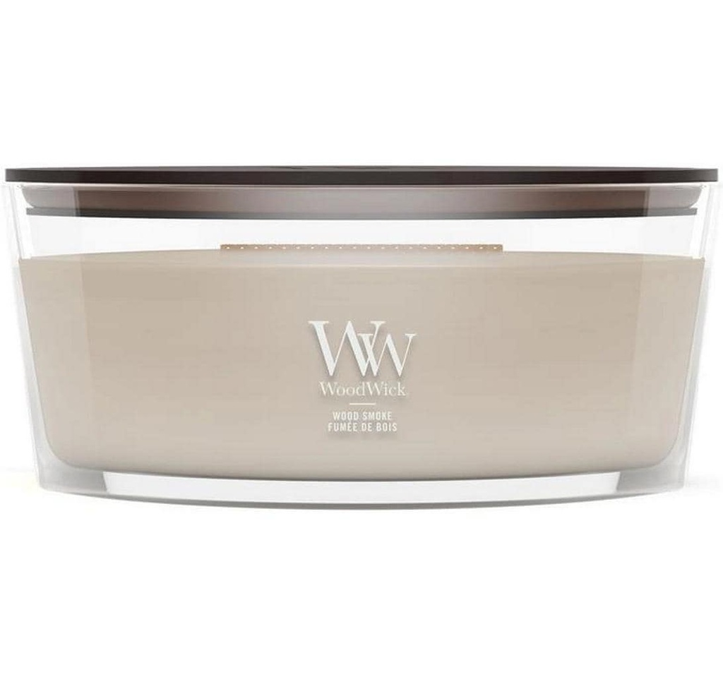 Woodwick Bougie parfumée Wood Smoke Ellipse