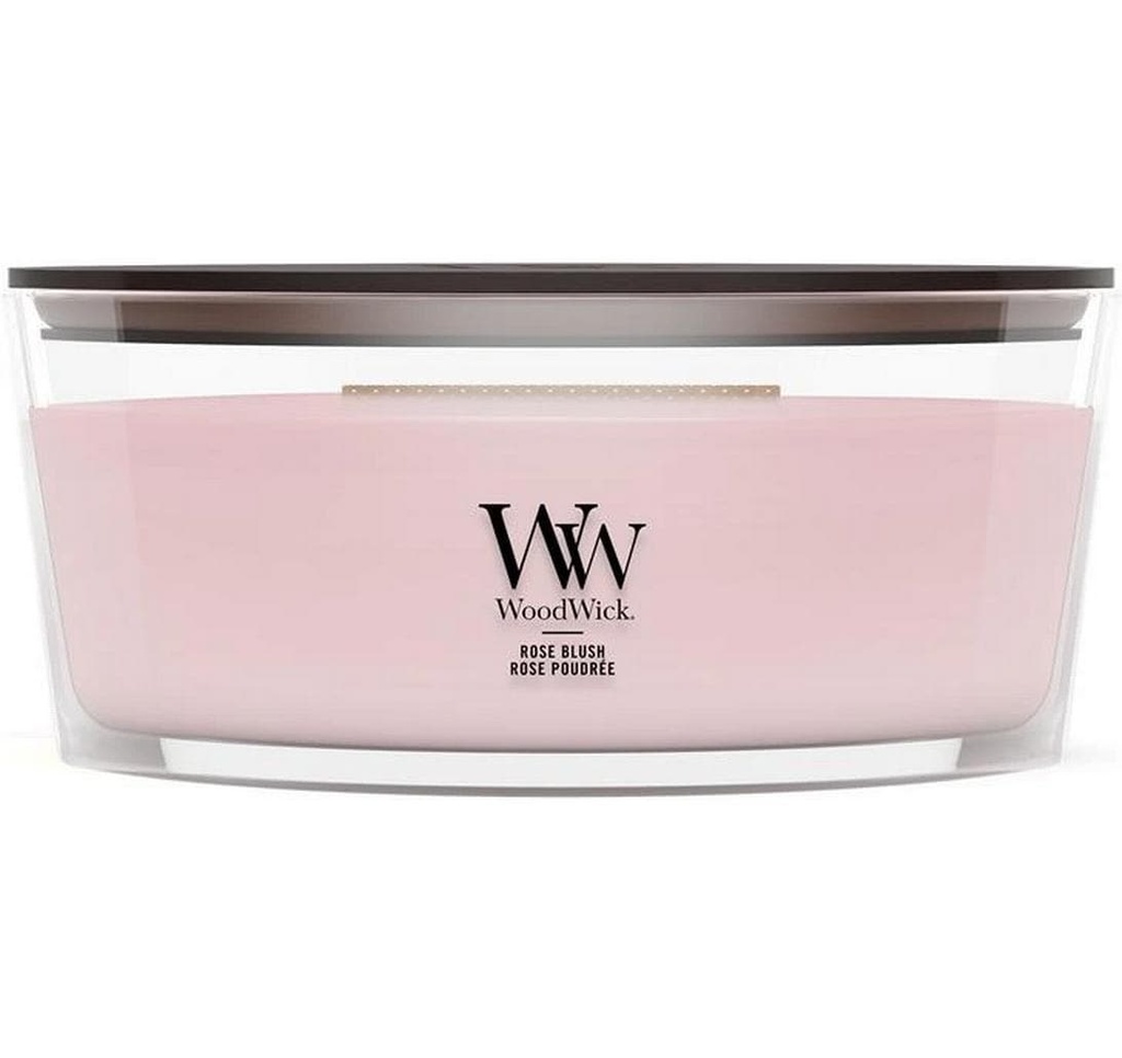 Woodwick Bougie parfumée Rose Blush Ellipse