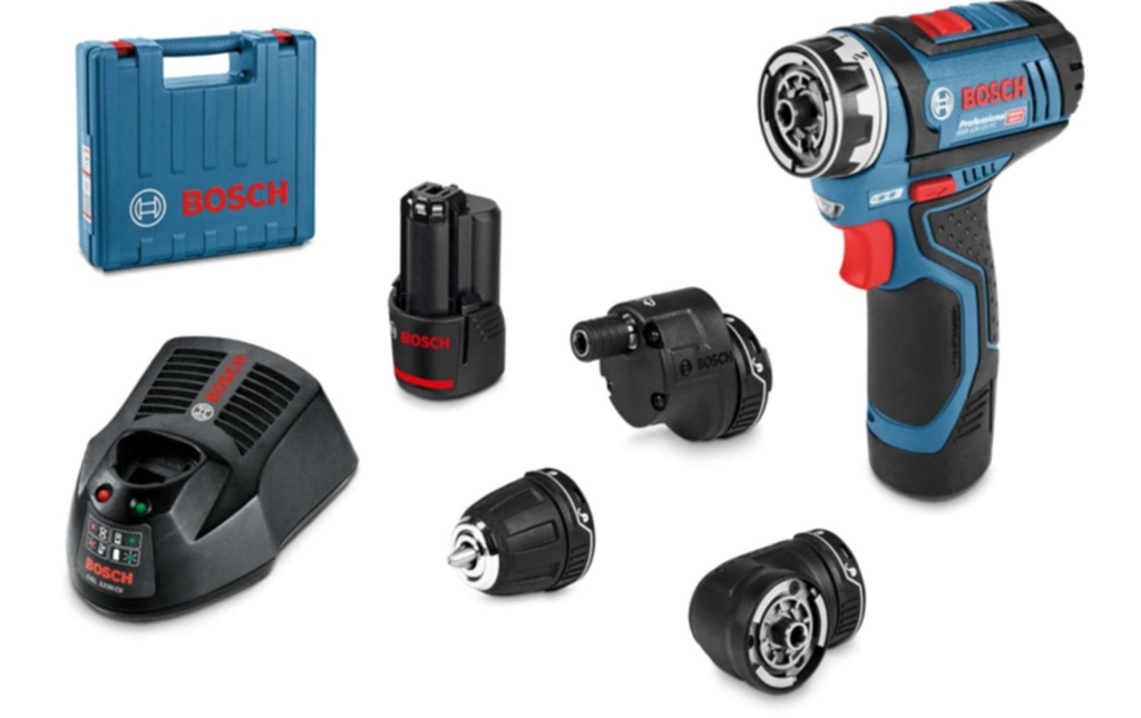 Bosch Professional Perceuse-visseuse sans fil PRO GSR 12V-15 FC en L-BOXX/2x batterie