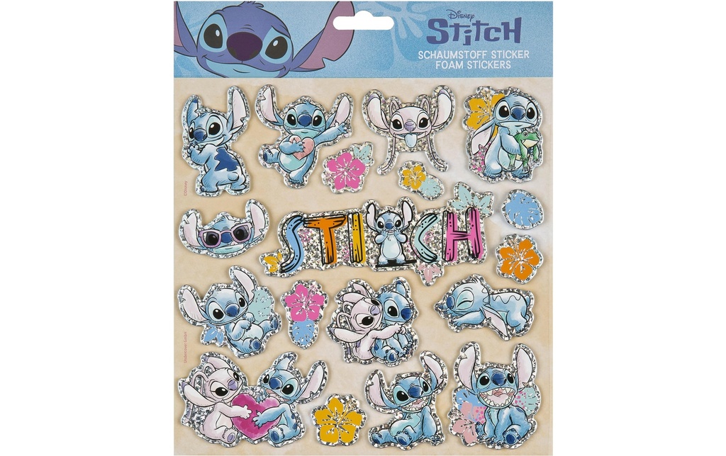 Undercover Autocollant à motif Lilo & Stitch avec 20 autocollants