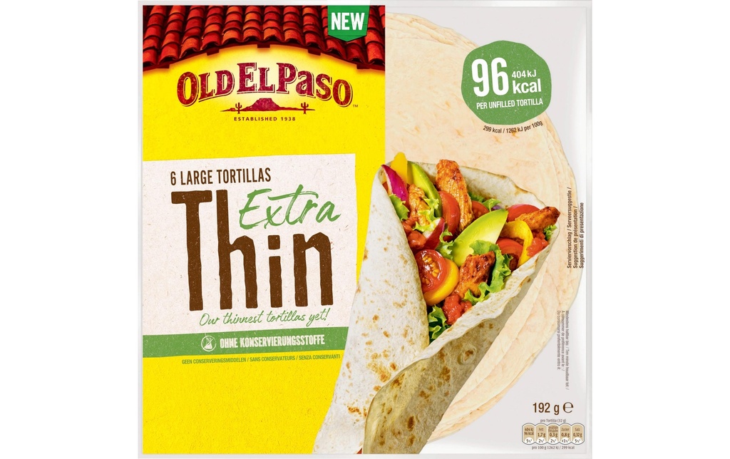Old El Paso Tortillas fines 192 g