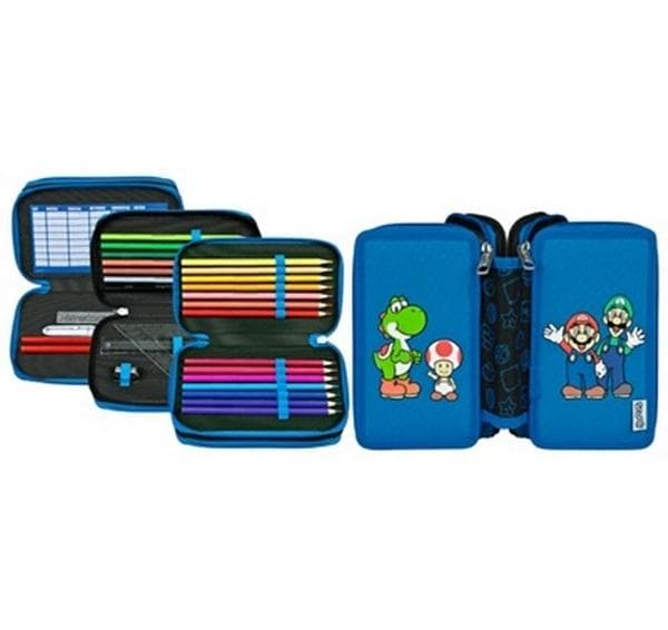Scooli Trousse de toilette Tripledecker Super Mario rempli
