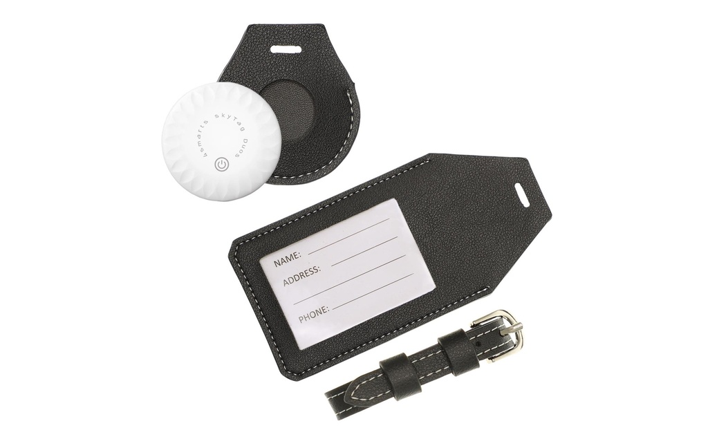 4smarts Finder SkyTag Duos avec étiquette de valise Noir/Blanc