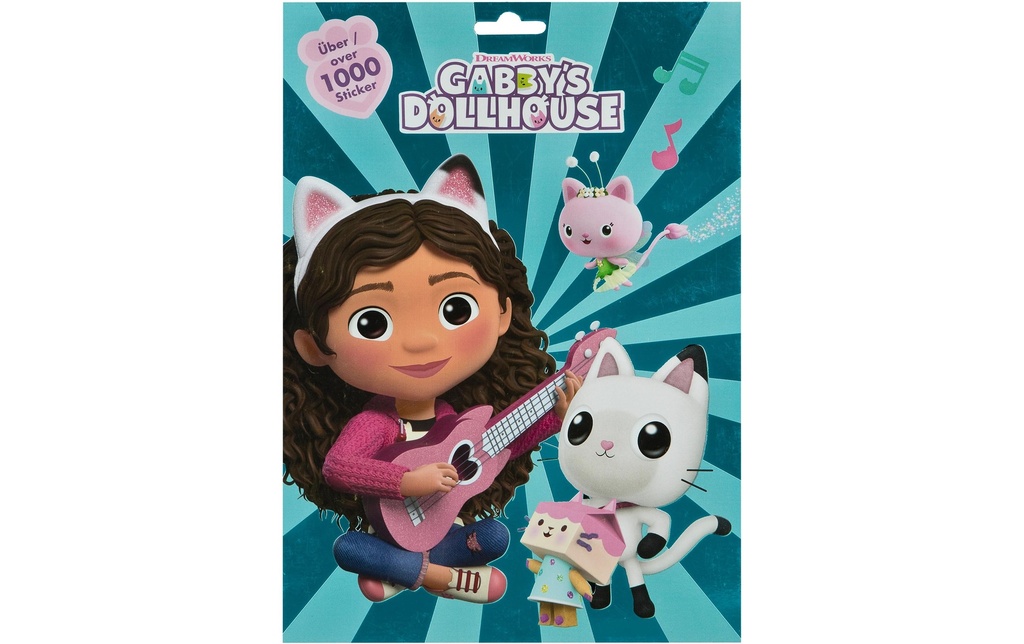 Undercover Autocollant à motif Gabby`s Dollhouse 17 feuilles