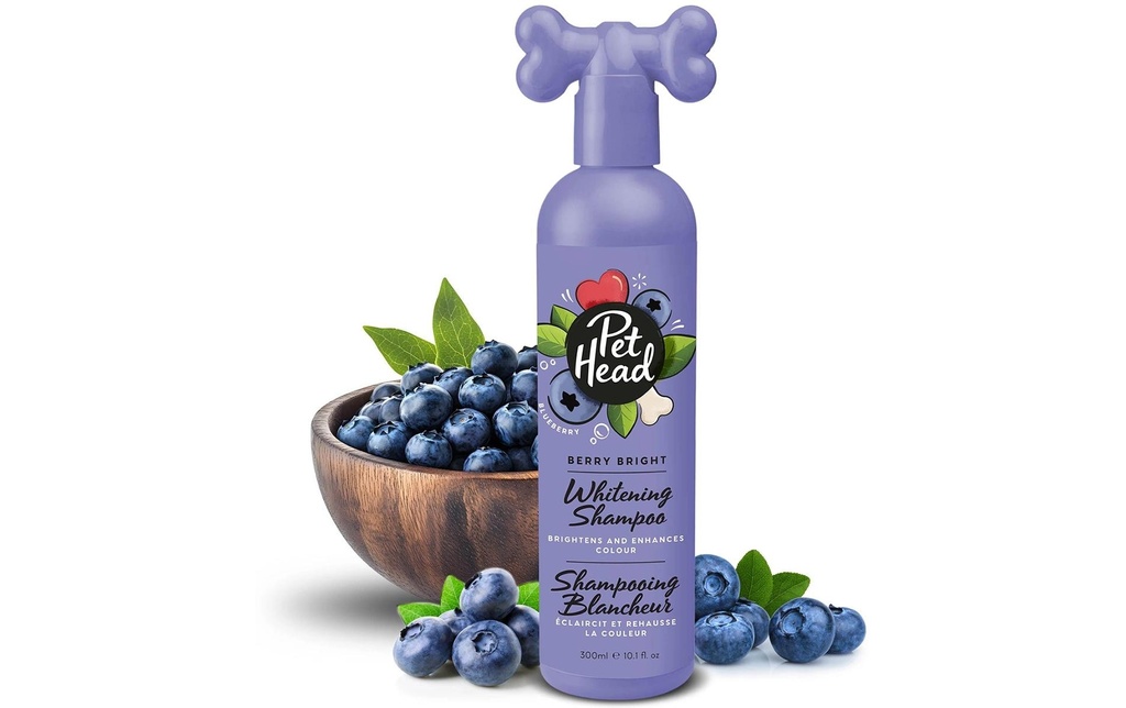 Pet Head Shampooing blanchissant Berry Bright 300 ml