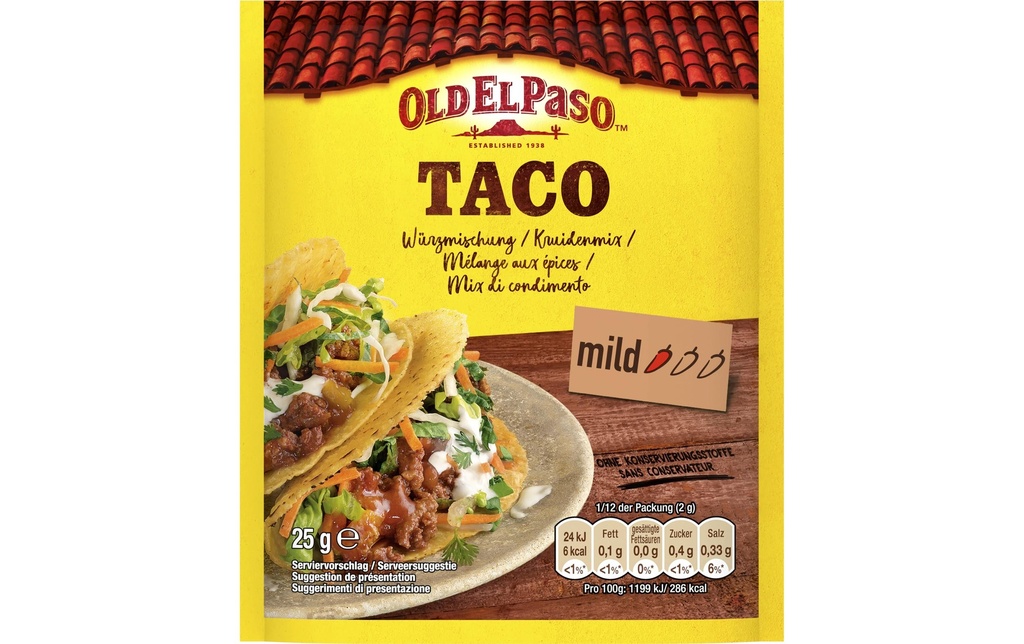 Old El Paso Taco Mix 25 g