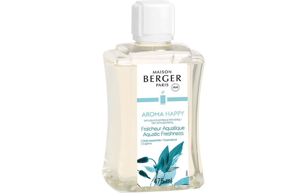 Maison Berger Huile parfumée Aroma Happy – Fraîcheur Aquatique 475 ml