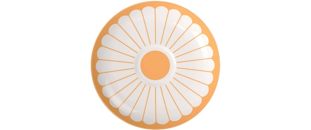 Villeroy & Boch Fleur Soleil Soucoupe pour cappuccino, 6 pièces