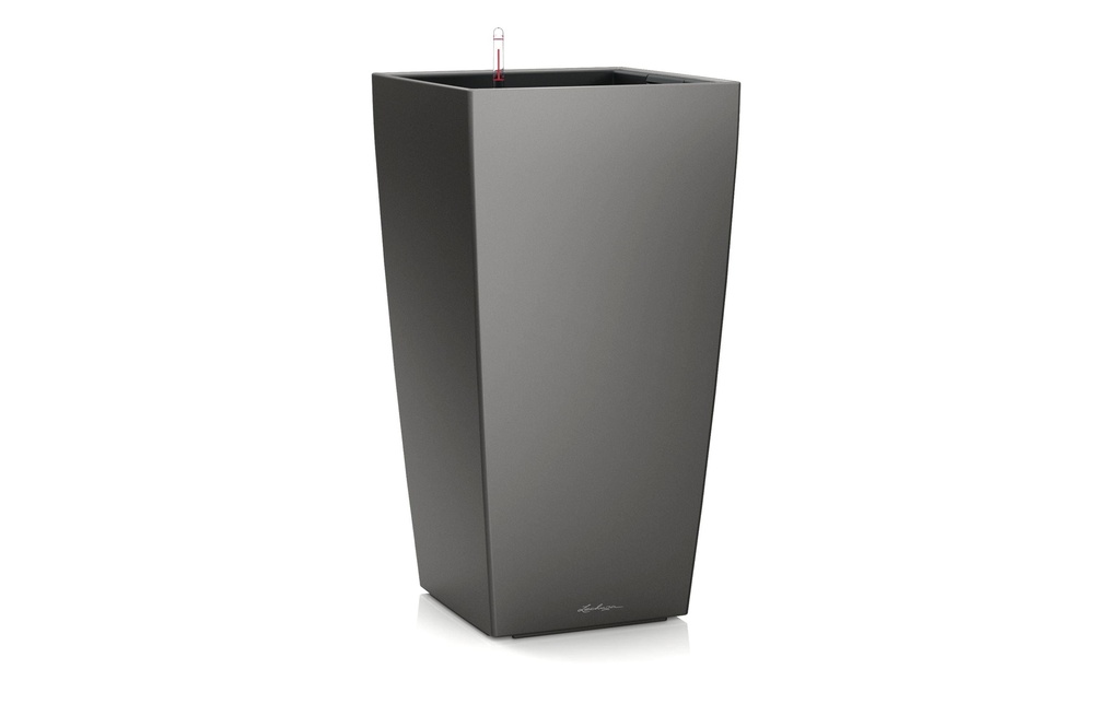 Lechuza Pot à fleur Cubico Premium 30 Gris foncé