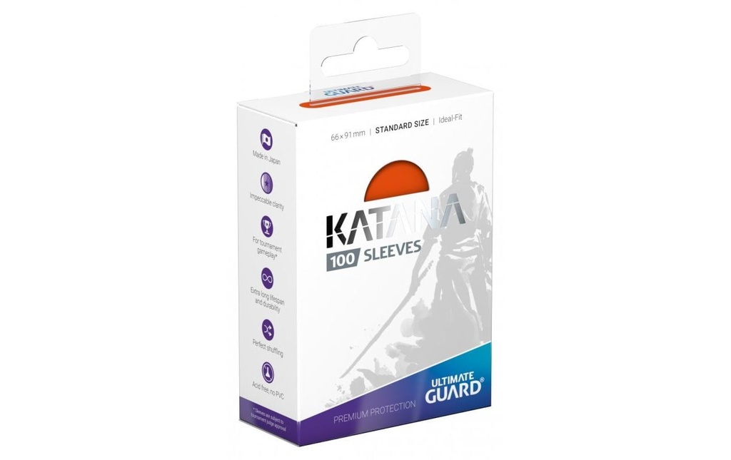Ultimate Guard Étui à cartes Katana Sleeves taille standard Orange 100