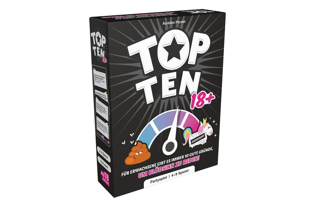 Asmodée Party game Top Ten 18+