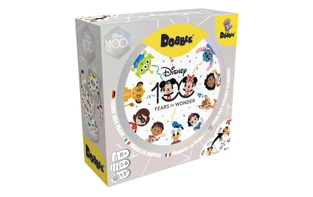 Asmodée Jeux de cartes Dobble Disney 100