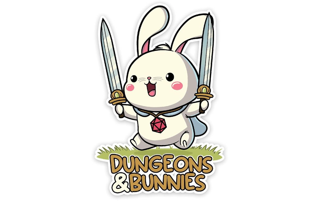 Glass Staff Autocollants Dungeons and Bunnies Multicolore