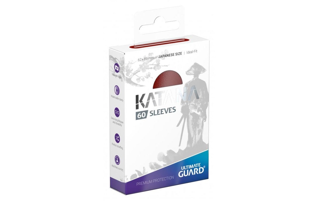 Ultimate Guard Étui à cartes Katana Sleeves Taille japonaise Rouge 60