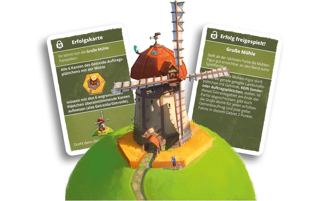 Pegasus Spiele Jeux pour la famille Dorfromantik Grosse Mühle Extension -DE-