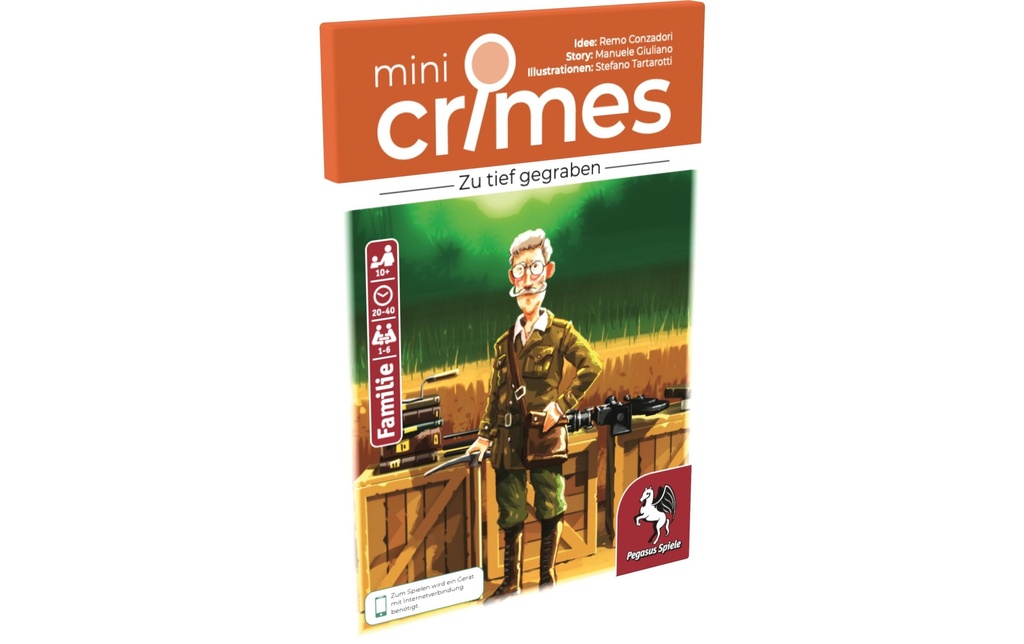 Pegasus Spiele Jeux de cartes MiniCrimes – Zu tief gegraben -DE-
