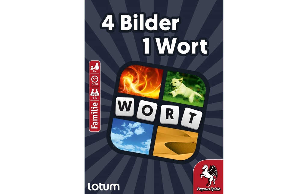Pegasus Spiele Jeux de cartes 4 Bilder 1 Wort -DE-
