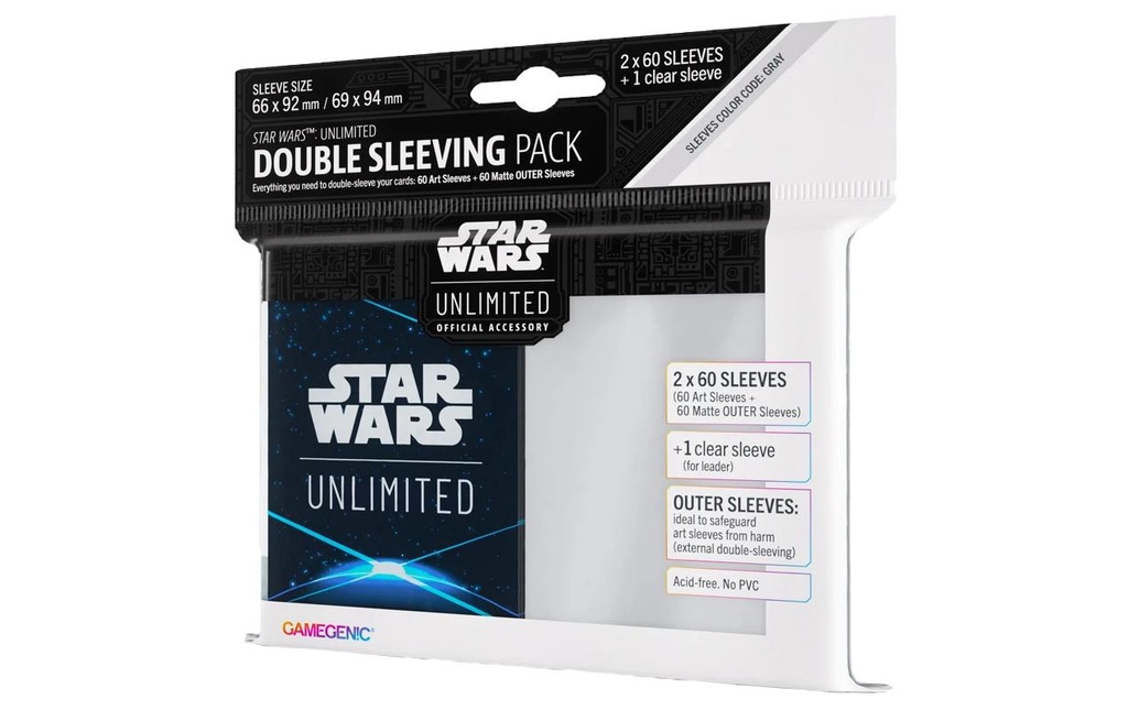 Asmodée Étui à cartes Art Sleeves DSP Space Blue