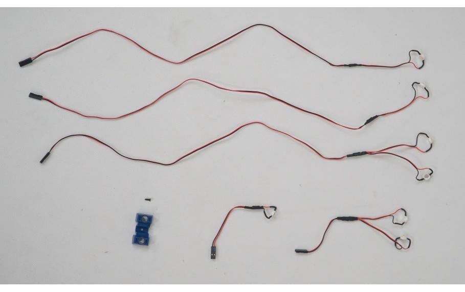 FMS Kit d'éclairage LED pour le jet Rafale EDF 80