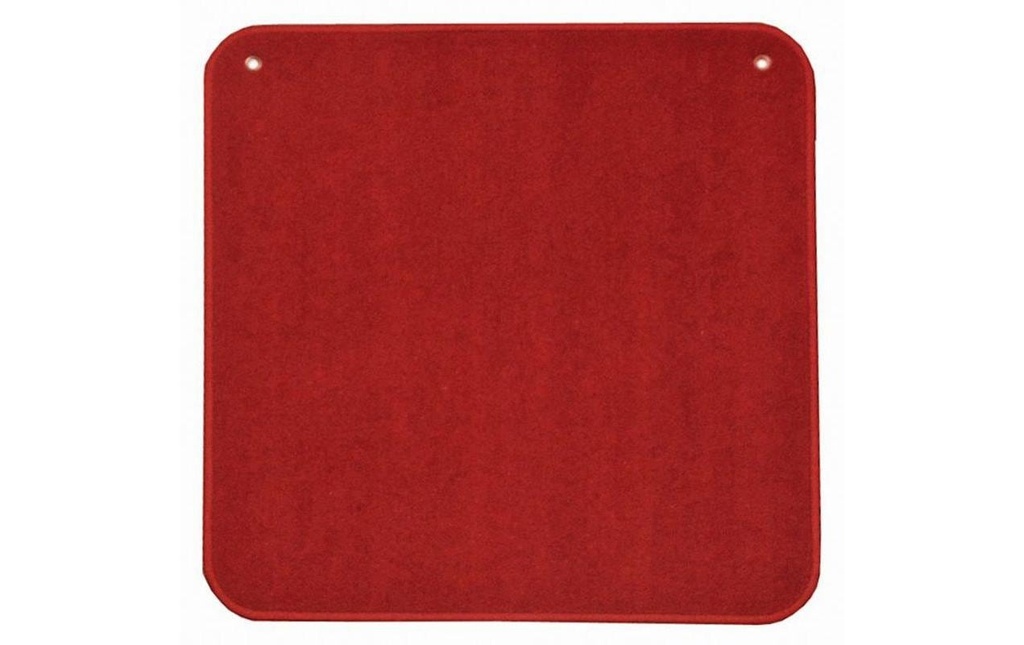 AGM Tapis de jass uni rouge, 60 x 60 cm