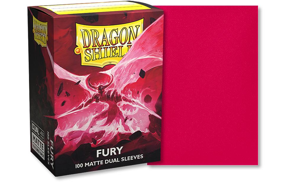 Dragon Shield Étui à cartes Dual Matte: Fury Taille standard Rose 100