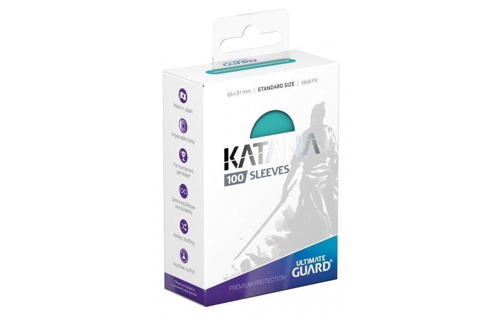 Ultimate Guard Étui à cartes Katana Sleeves taille standard Turquoise 100