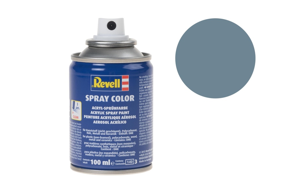 Revell Acrylique en bombe 100 ml Couvrant/mat-Gris chaud