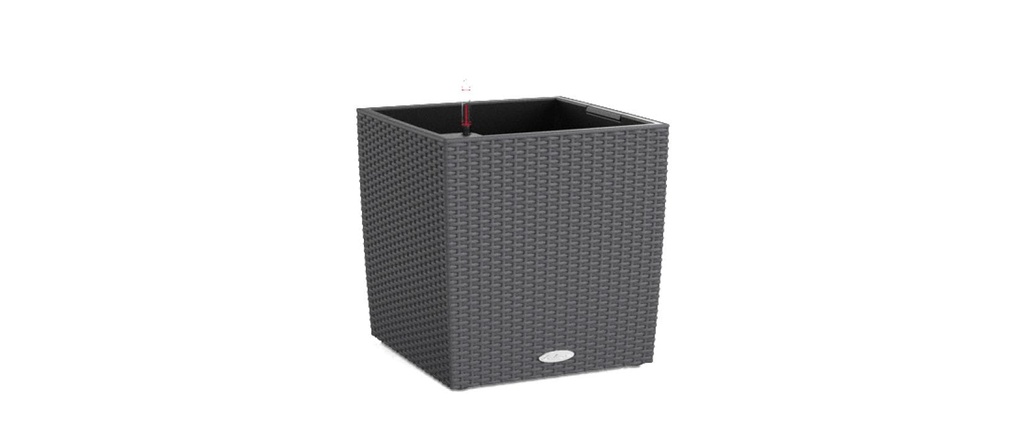 Lechuza Pot de fleur Cube Cottage 30 Granit