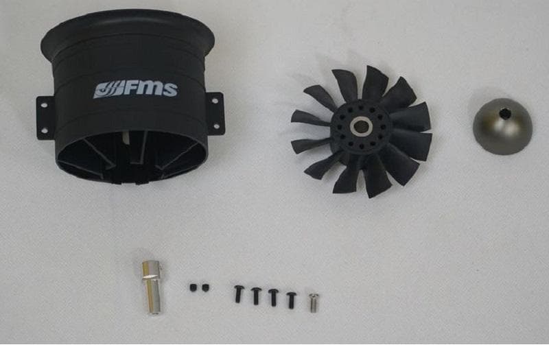 FMS Roue 80 mm V2 (sans moteur) pour le jet Rafale EDF 80