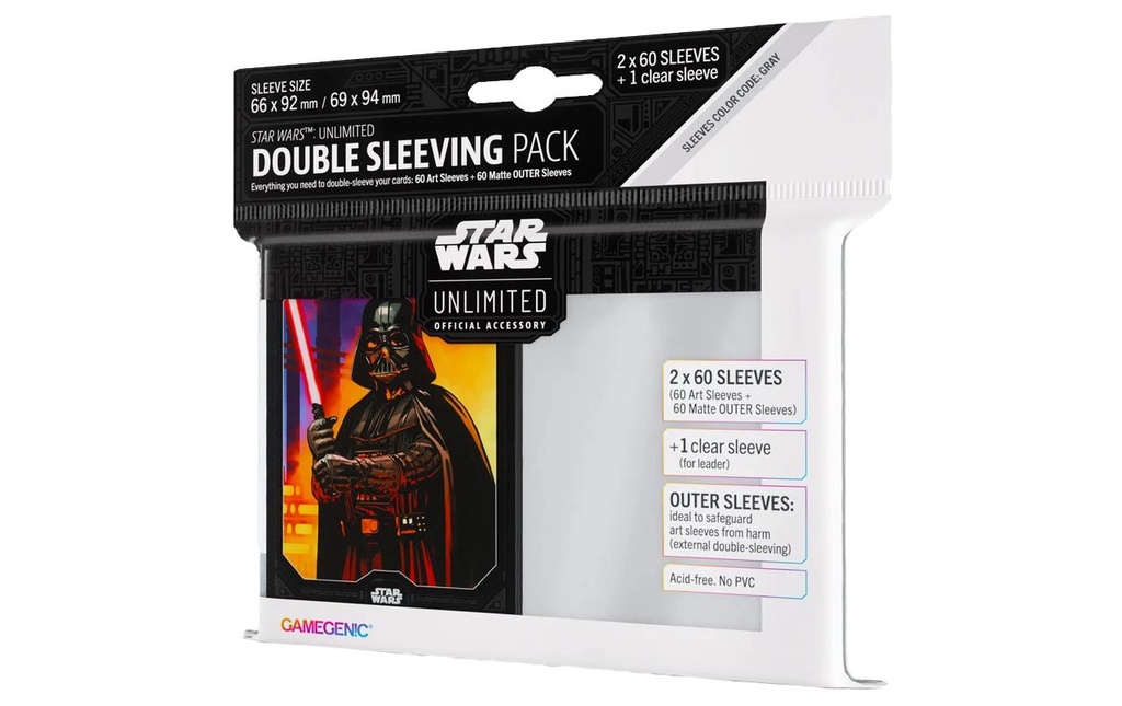 Asmodée Étui à cartes Art Sleeves DSP Darth Vader
