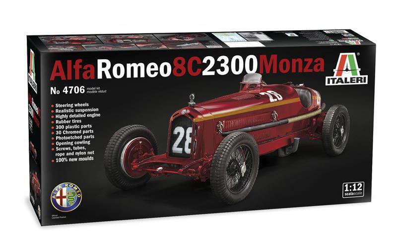 Italeri Kits de montage Alfa Romeo 8C 2300 Monza 1:12