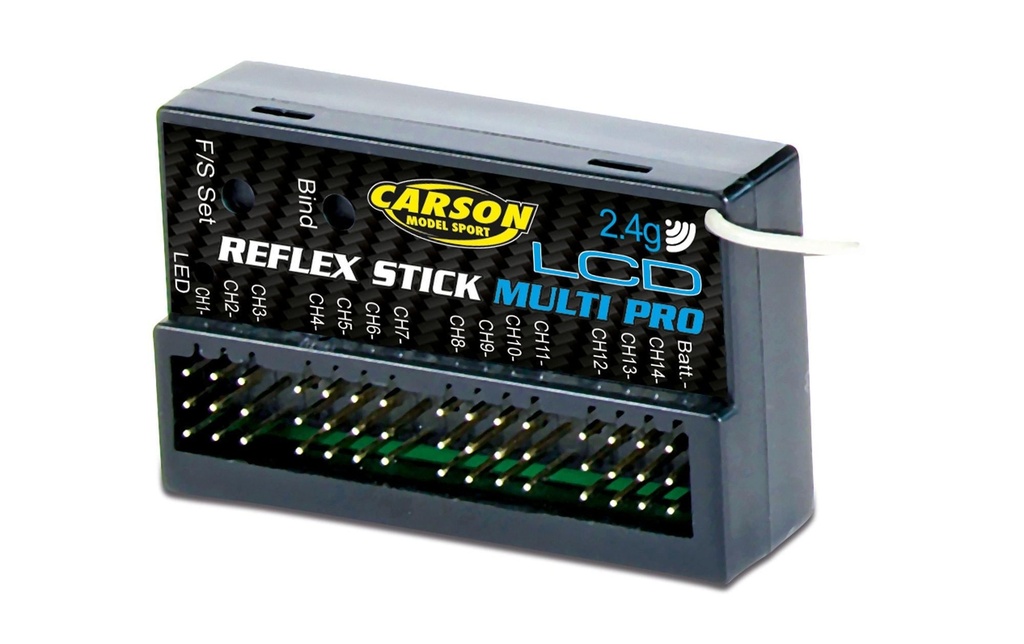 Carson Récepteur Reflex Stick Multi Pro LCD 14 canaux