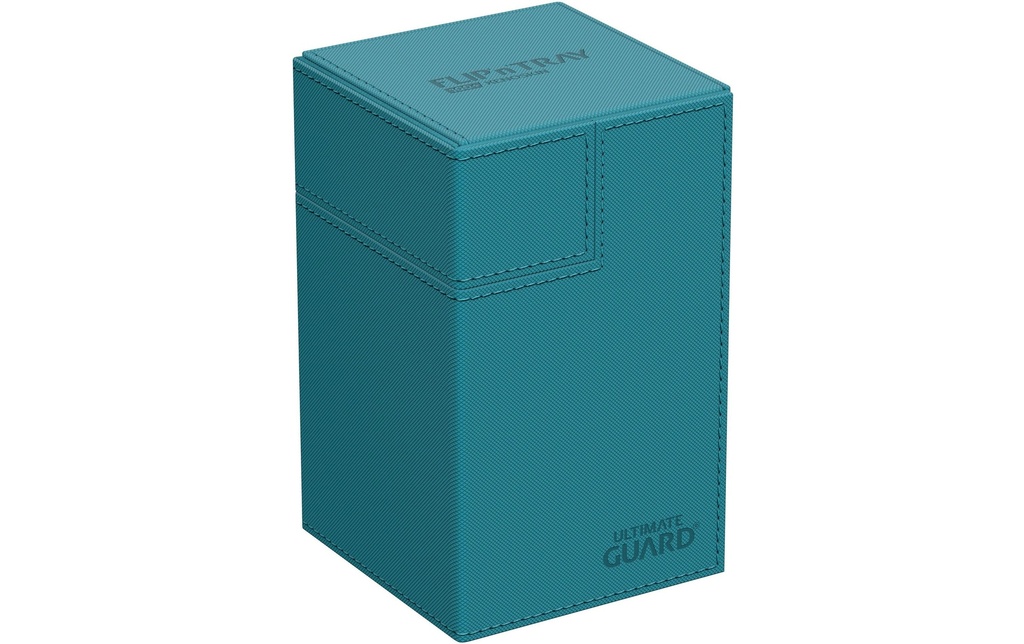 Ultimate Guard Boîte à cartes Flip`n`Tray XenoSkin Monocolor 100+ bleu pétrole