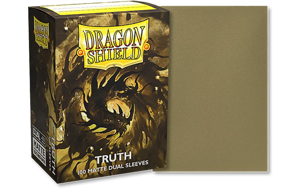 Dragon Shield Étui à cartes Dual Matte: Truth Taille standard Doré 100