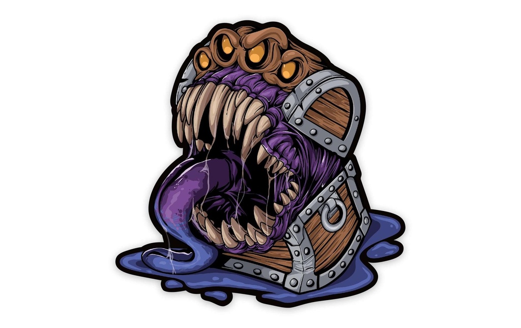 Glass Staff Terrible Mimic Sticker Multicolore