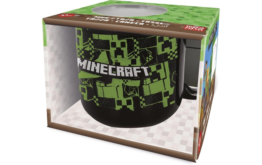 Stor Tasse universelle Minecraft 414 ml, 1 Pièce/s, Noir/Vert