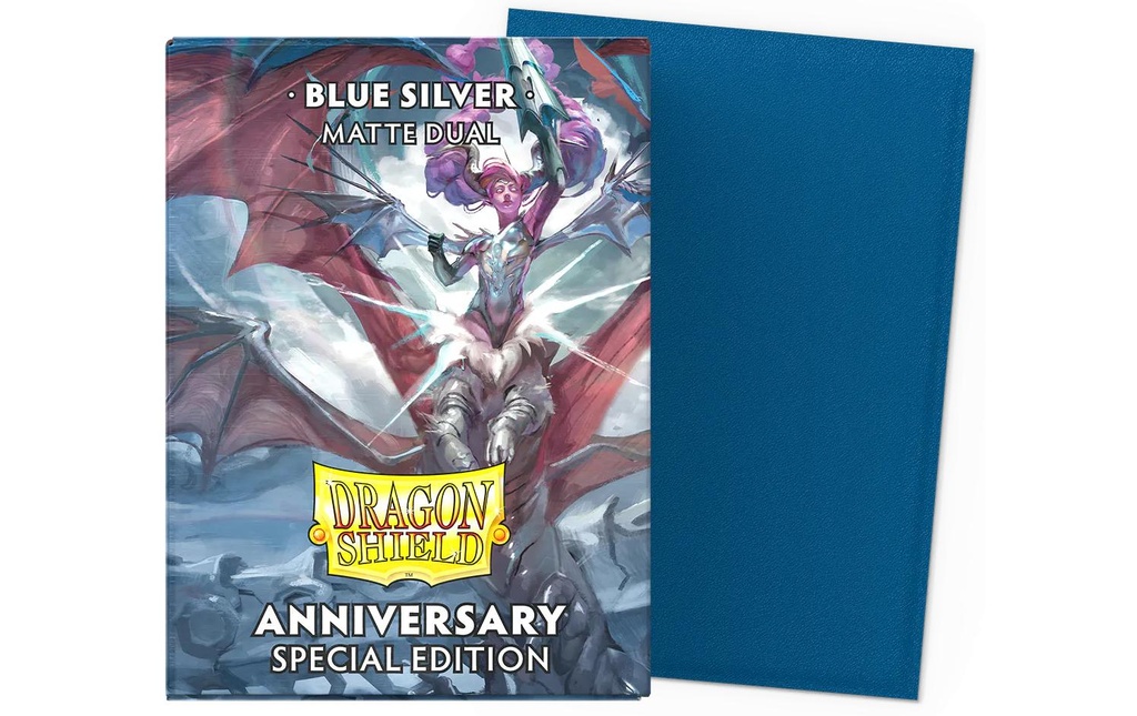 Dragon Shield Étui à cartes Dual Matte – Blue Silver