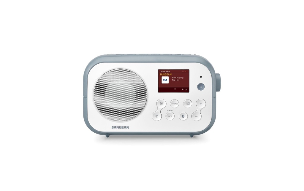 Sangean Radio DPR-42BT Blanc/Bleu clair