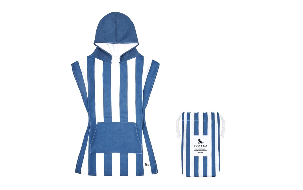 Dock & Bay Poncho de bain 3-5, Bleu