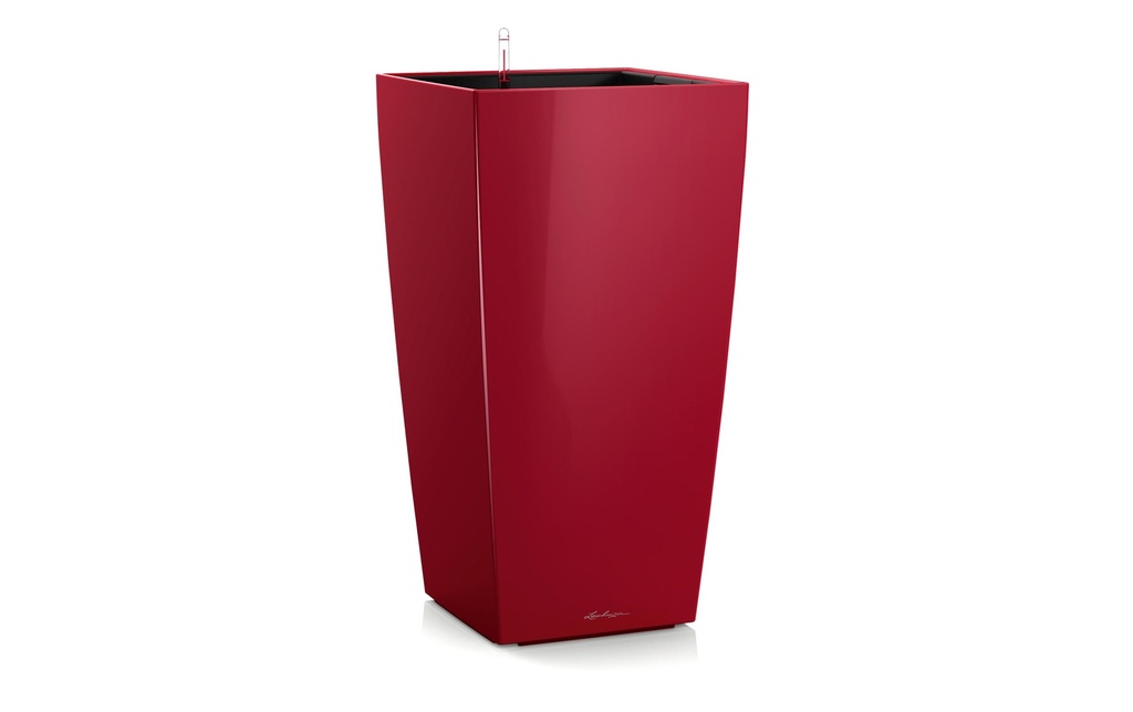 Lechuza Pot à fleur Cubico Premium 22 Rouge