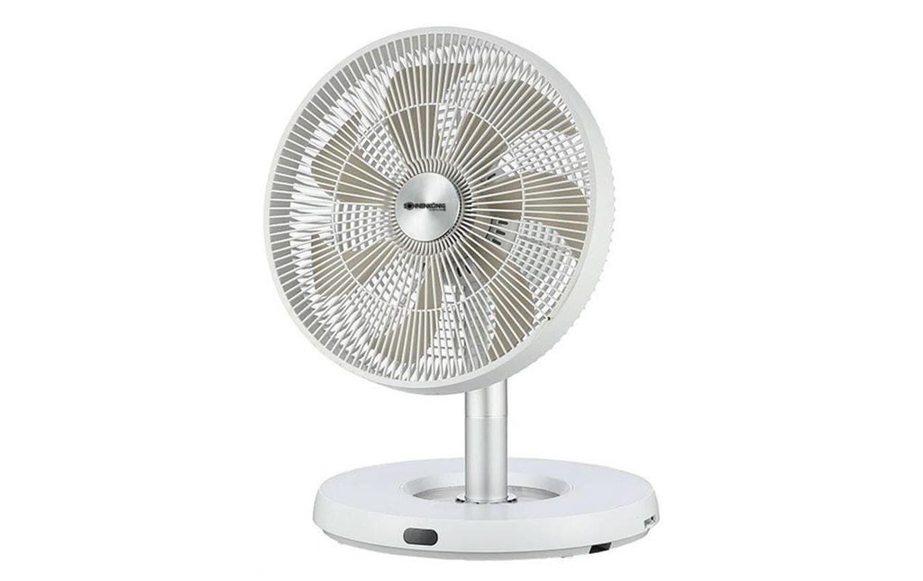 Sonnenkönig Ventilateur sur pied Flexfan Argenté/Blanc