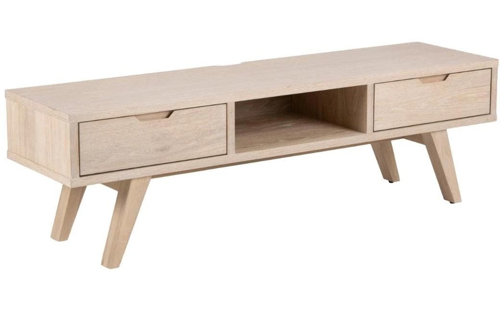 AC Design Meuble TV Chêne A-Line 150 cm Blanc