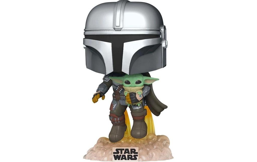 Funko Figurine POP! Star Wars: Mando Flying with Jet Pack (402)