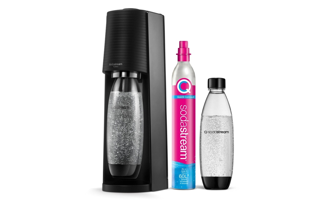Sodastream Gazéificateur d’eau Terra Noir, Megapack